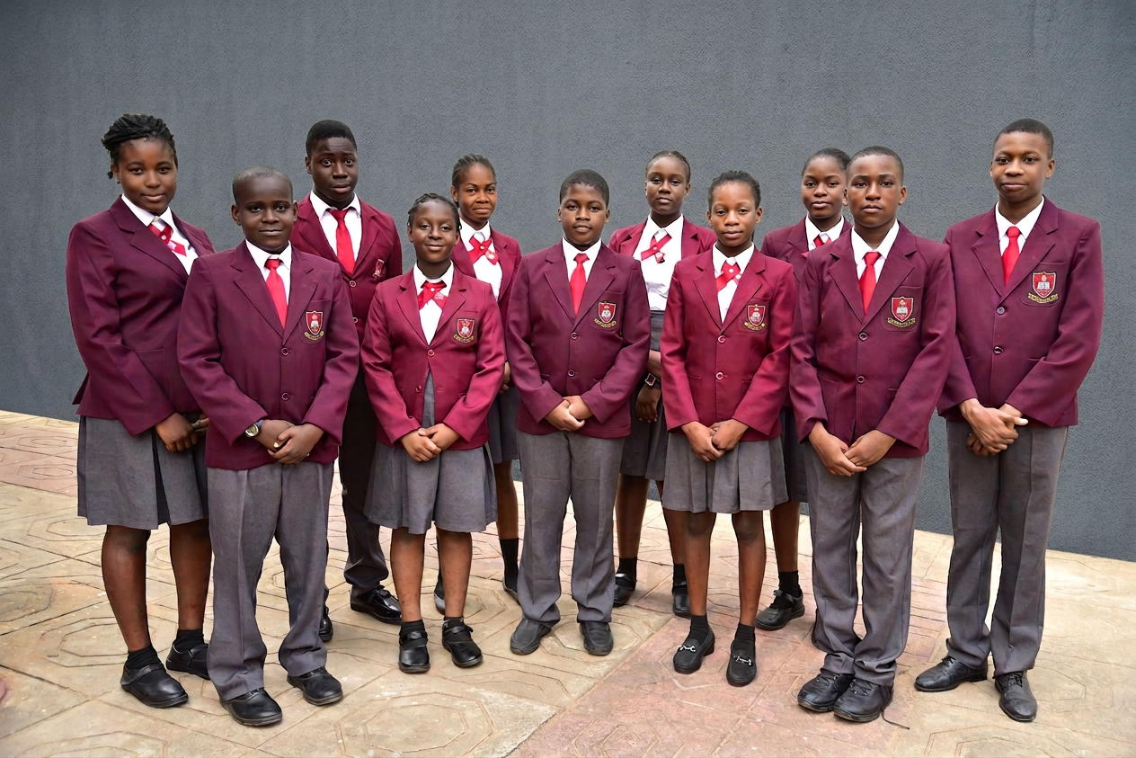 A group of Petra Academy students.